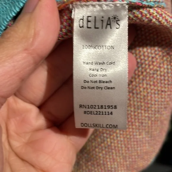 Delias x Dolls Kill Wish You Were Here crop sweater L size - Picture 5 of 7